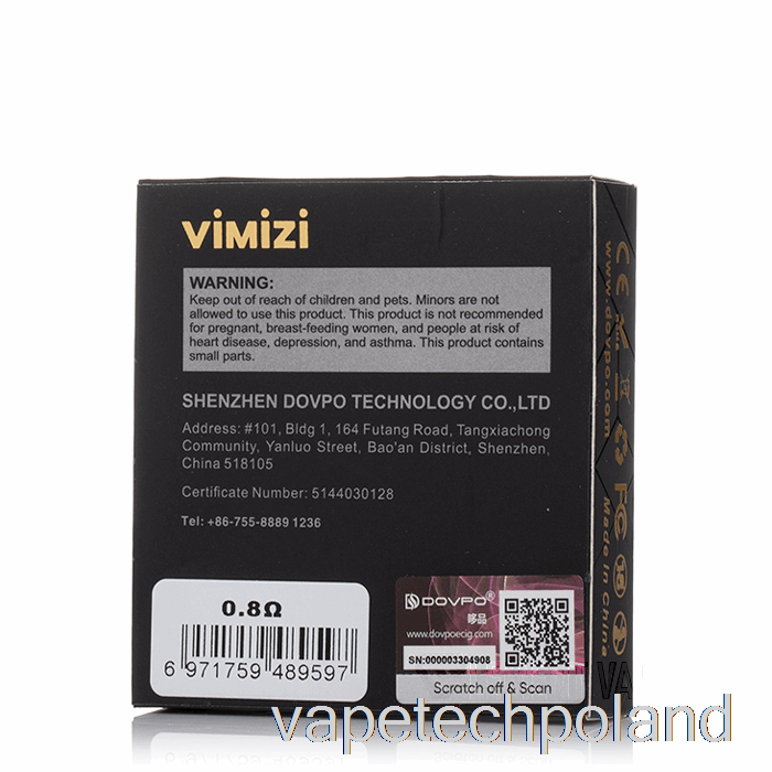Vape Polska Dovpo Vimizi Zapasowe Kapsułki 0,8ohm